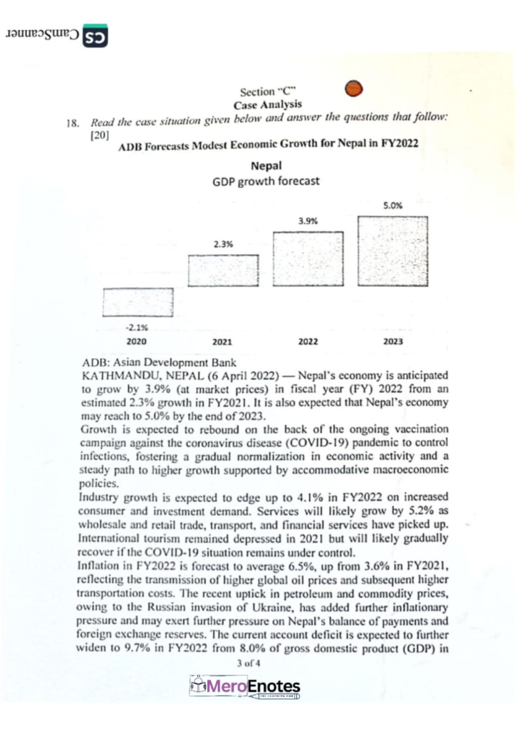 Introductory Macroeconomics Question Paper 2021