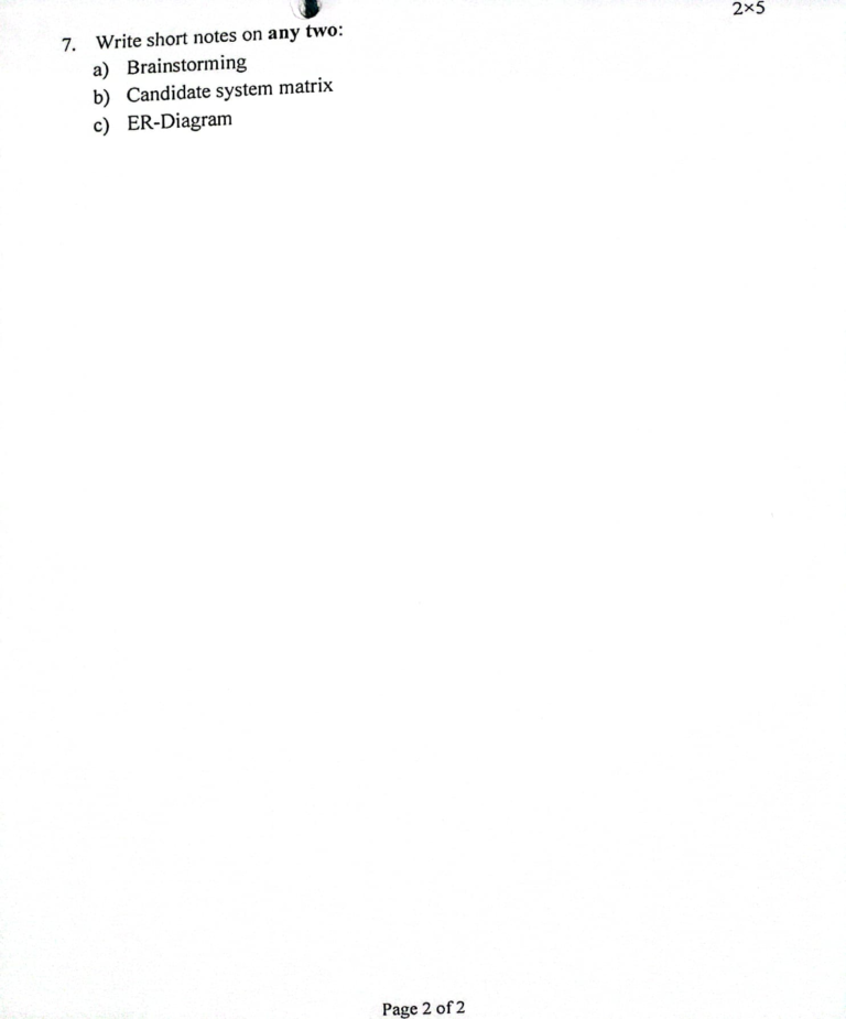 Pokhara University PU BCA SAD Question Paper 3rd Semester - Mero Enotes
