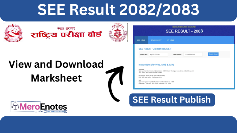 SEE Result 2083 | SEE Result 2083 Published