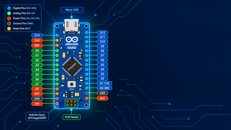 Arduino Nano Pin Diagram: Complete Pinout Guide